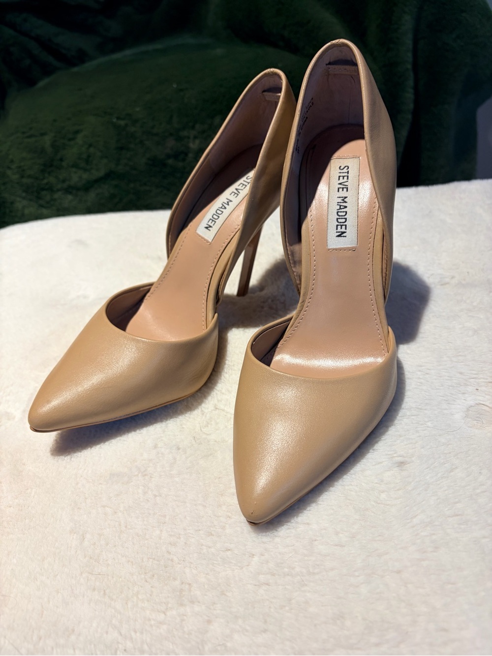 Steve Madden Nude Pointed-Toe Stiletto Heels